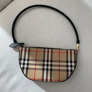 Burberry vintage check cotton olympia pouch